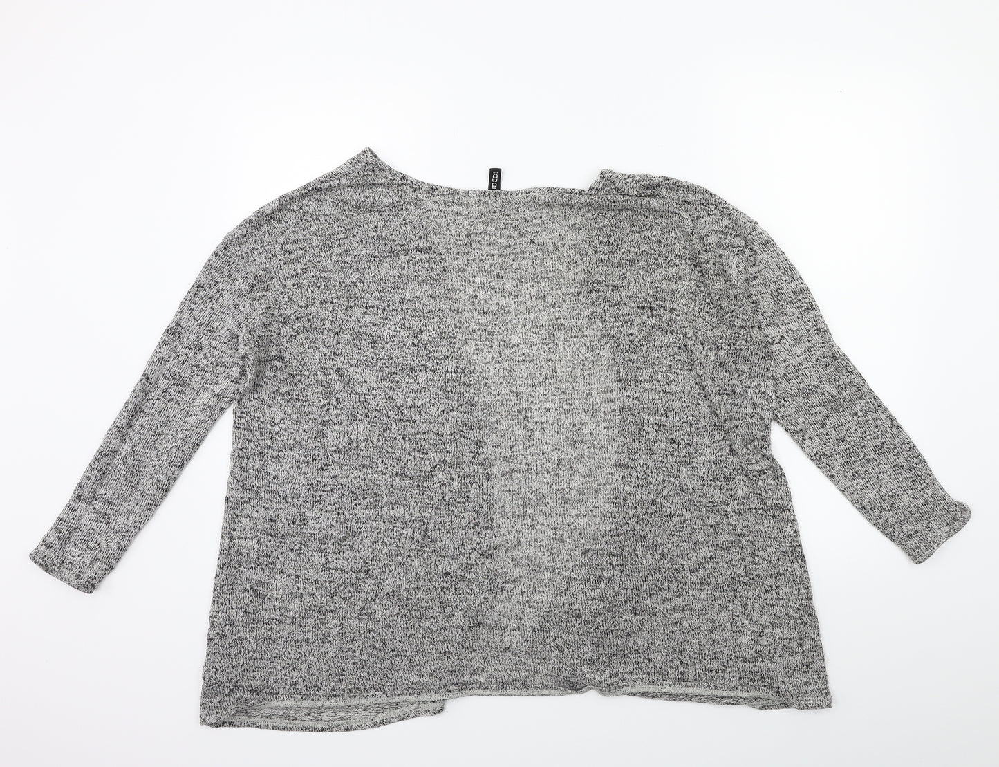 H&M Womens Grey  Knit Cape Jumper Size M