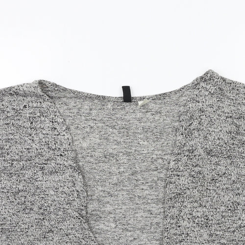 H&M Womens Grey  Knit Cape Jumper Size M