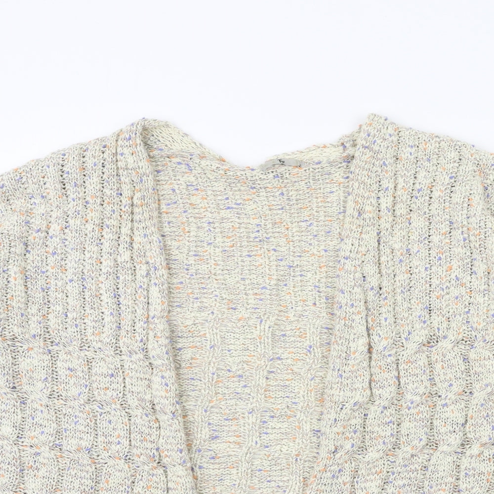 TU Womens Beige  Knit Cardigan Jumper Size XL