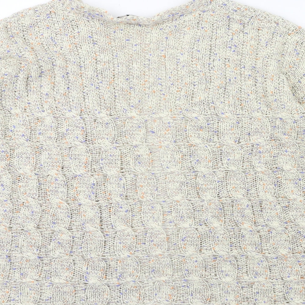 TU Womens Beige  Knit Cardigan Jumper Size XL