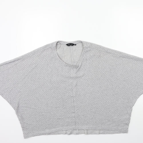 New Look Womens Grey  Knit Pullover Jumper Size L