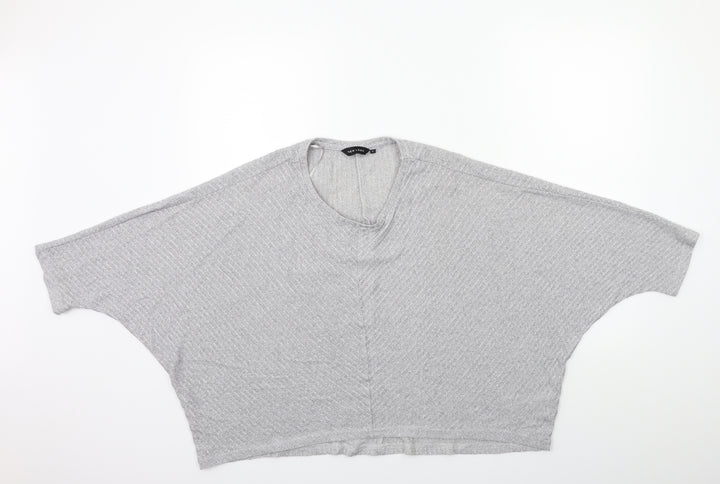 New Look Womens Grey Knit Pullover Jumper Size L