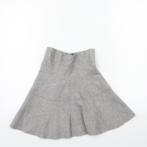 Zara Womens Grey  Knit A-Line Skirt Size M
