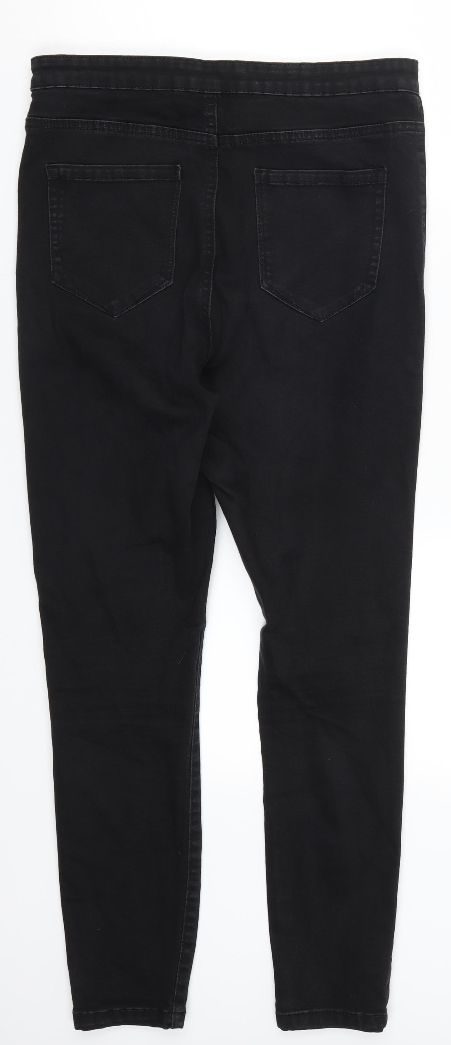 Denim Co Womens Black  Denim Skinny Jeans Size 14 L25 in