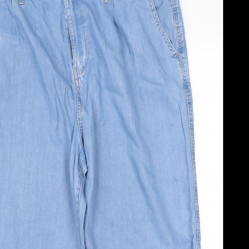 F&F Womens Blue  Denim Cropped Jeans Size 20 L21 in