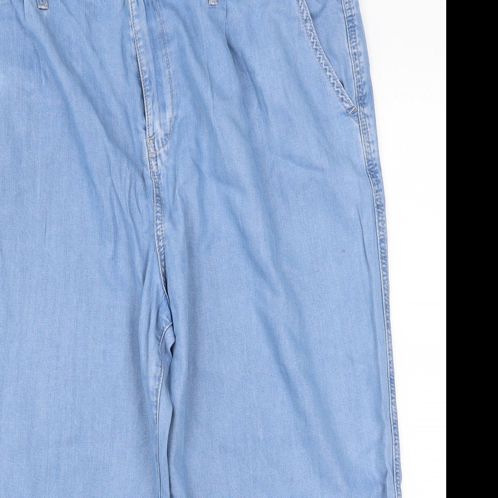 F&F Womens Blue  Denim Cropped Jeans Size 20 L21 in