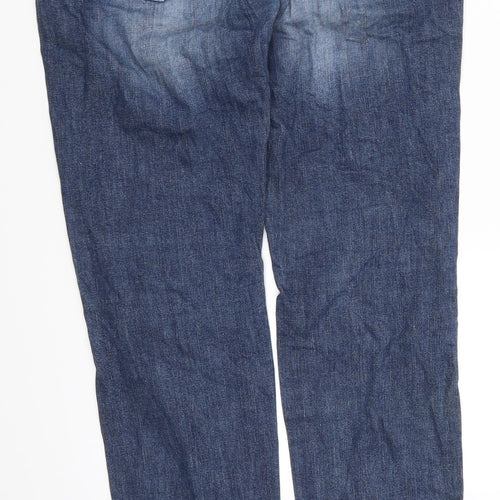 Preworn Womens Blue  Denim Skinny Jeans Size 32 in L31 in