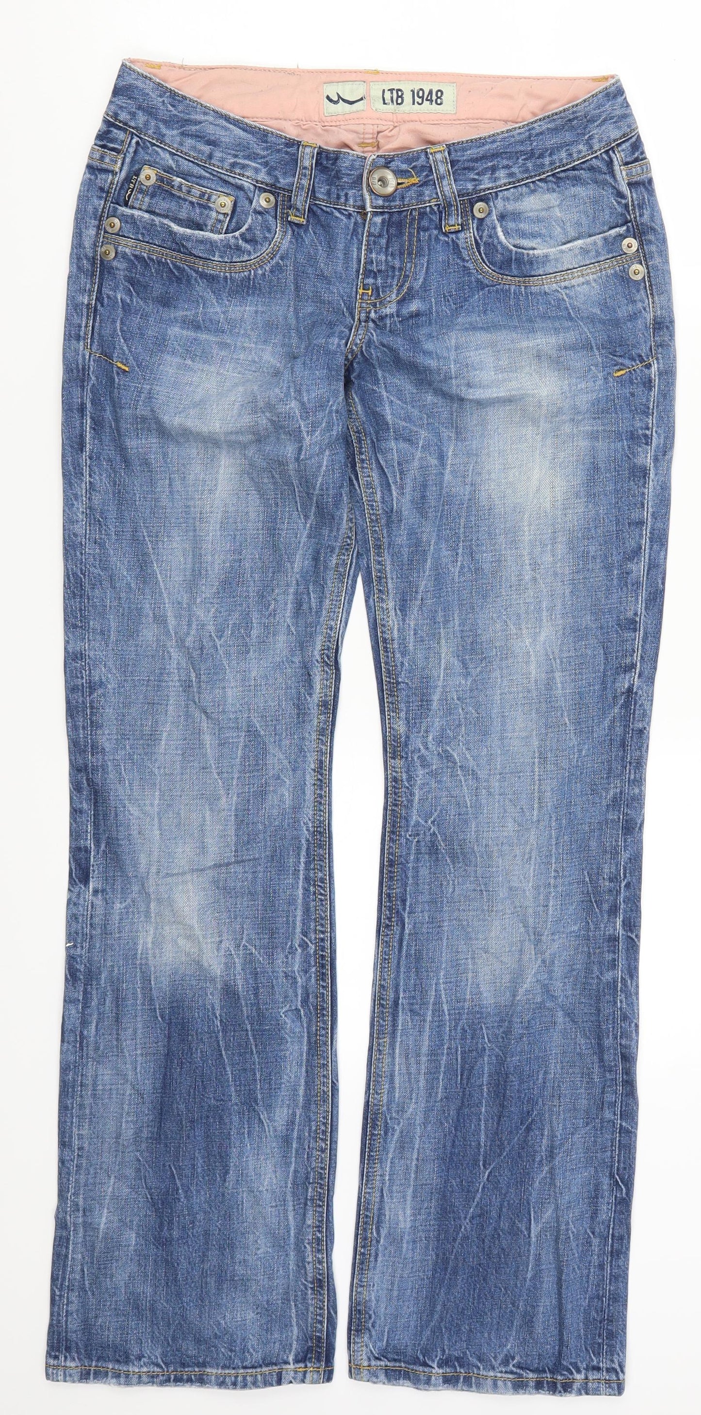 LTB Womens Blue  Denim Straight Jeans Size 28 in L30 in