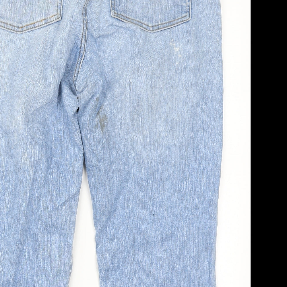 Tara Womens Blue  Denim Cropped Jeans Size 16 L22 in