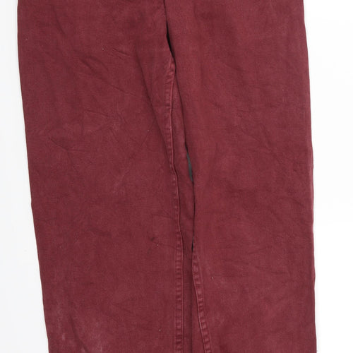 Explorer Womens Red  Denim Mom Jeans Size 8 L29 in