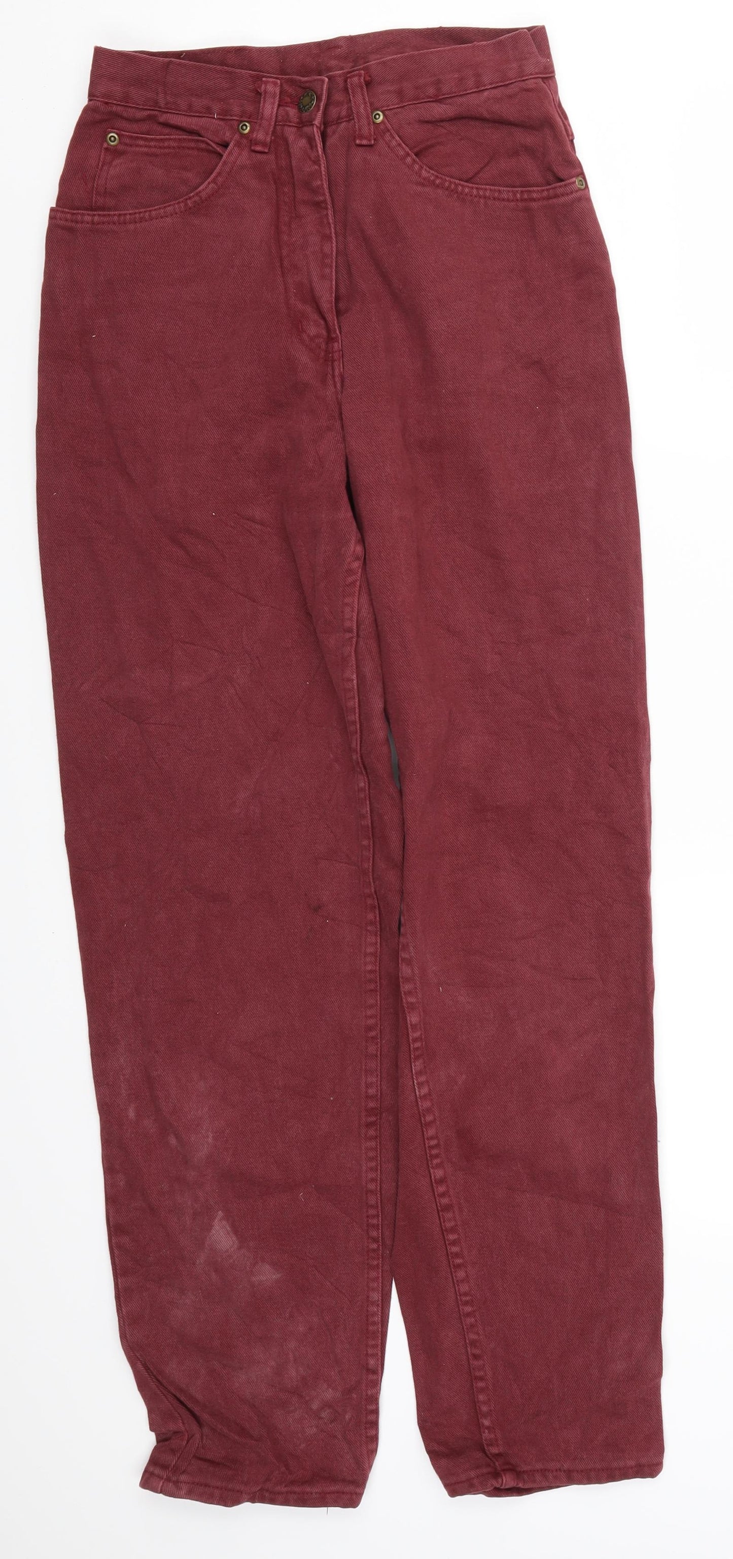 Explorer Womens Red  Denim Mom Jeans Size 8 L29 in