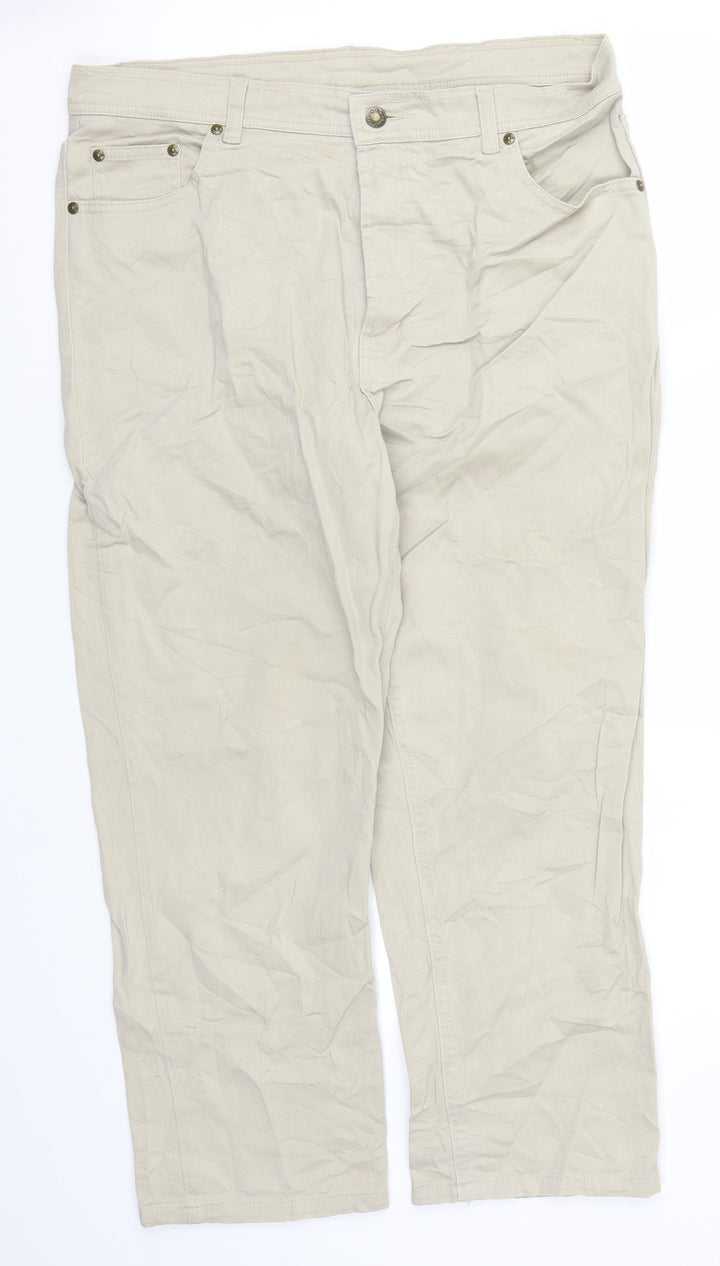 Chamargue Womens Beige Cropped Trousers Size 36 in L25 in