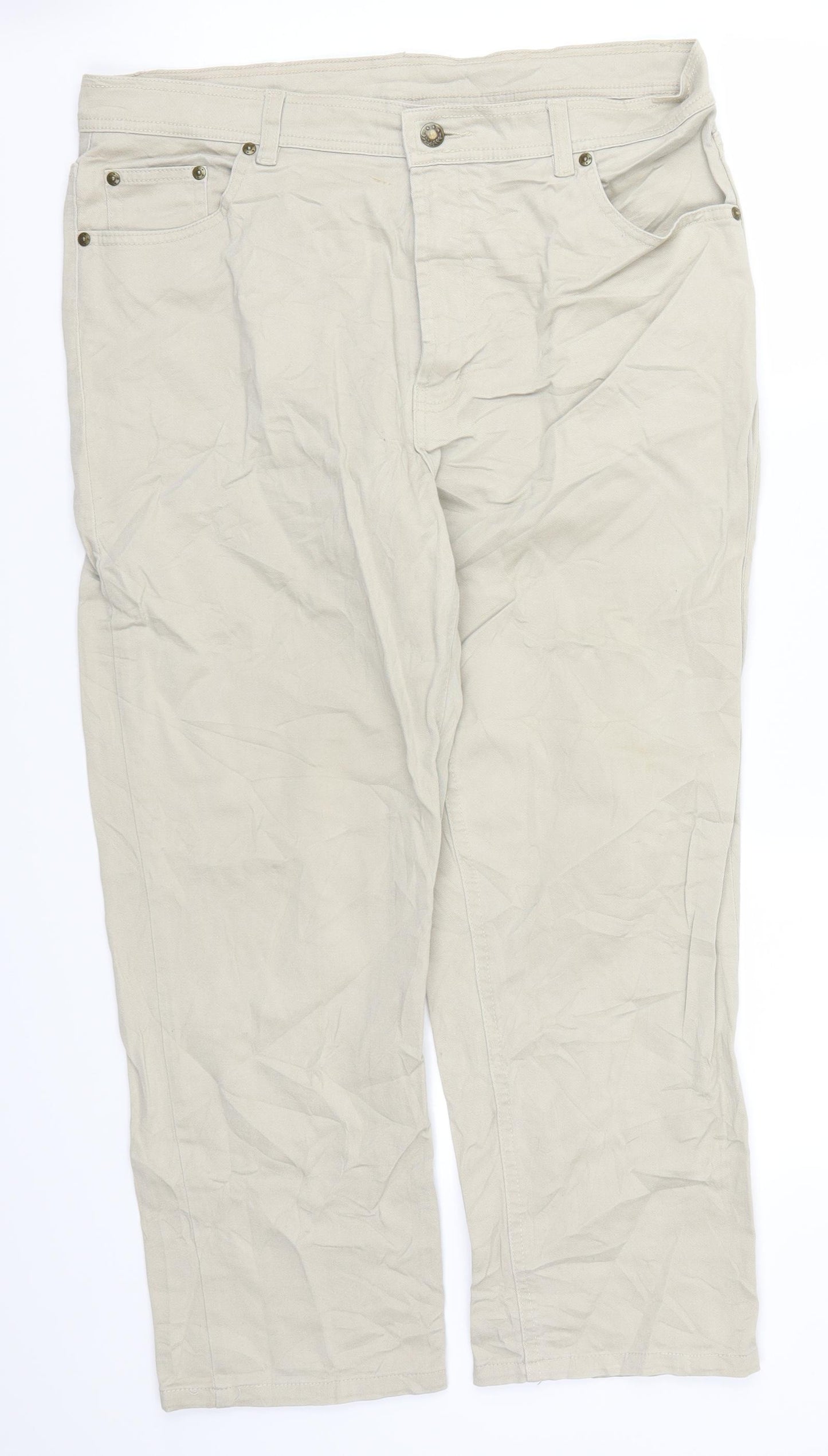 Chamargue Womens Beige   Cropped Trousers Size 36 in L25 in