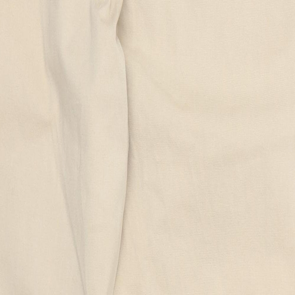 NEXT Womens Beige   Chino Trousers Size 14 L28 in
