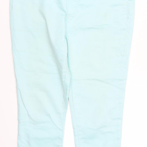 Dorothy Perkins Womens Blue  Denim Cropped Jeans Size 14 L22 in