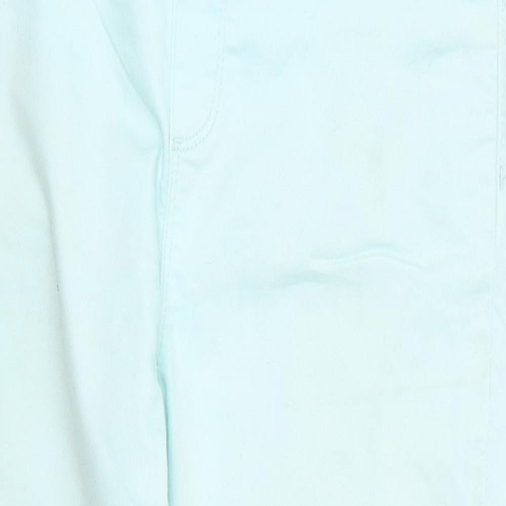 Dorothy Perkins Womens Blue  Denim Cropped Jeans Size 14 L22 in