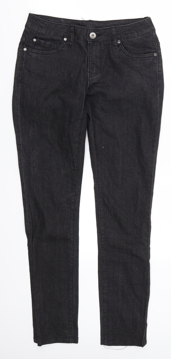 CIC Womens Black  Denim Skinny Jeans Size 28 in L30 in
