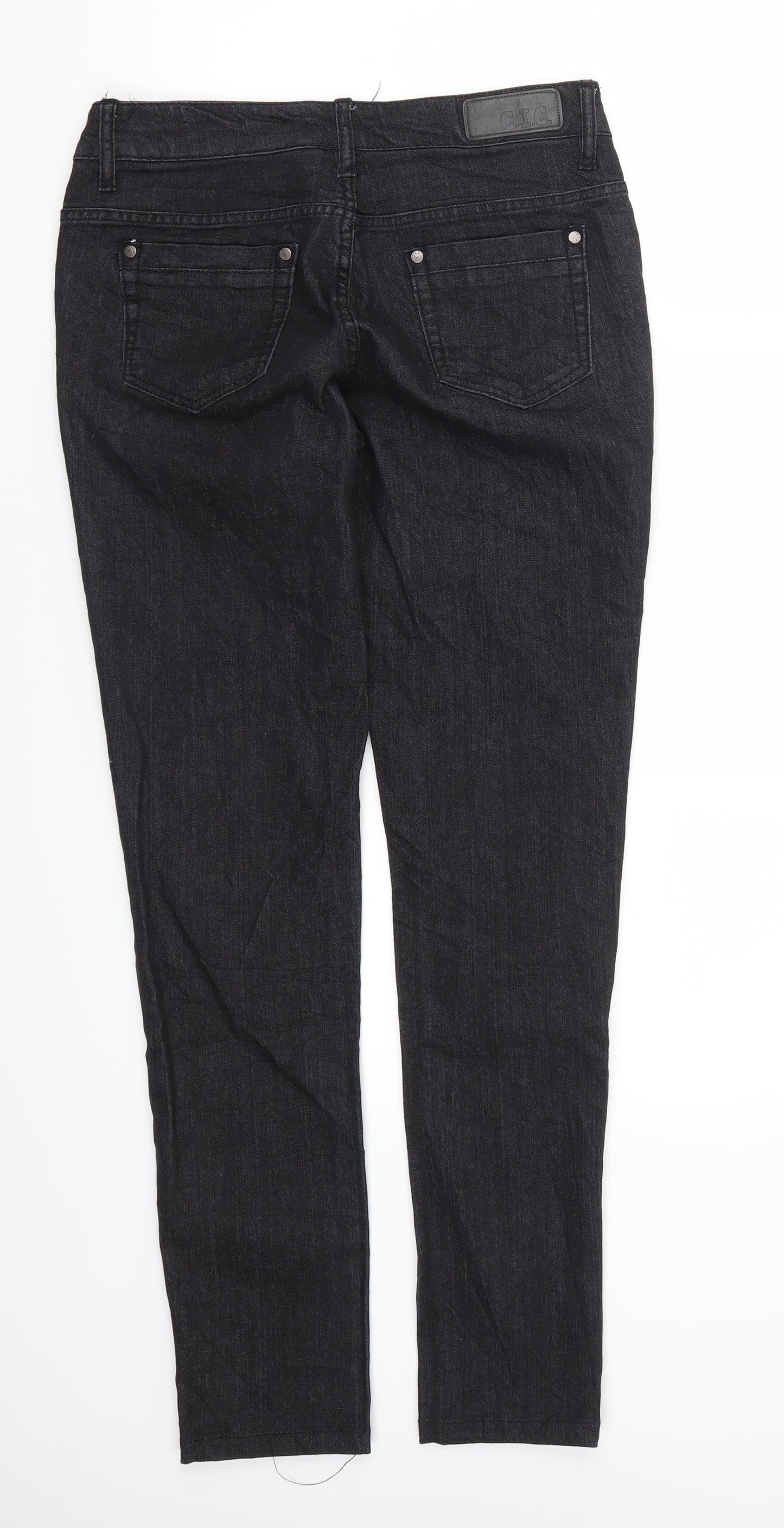 CIC Womens Black  Denim Skinny Jeans Size 28 in L30 in