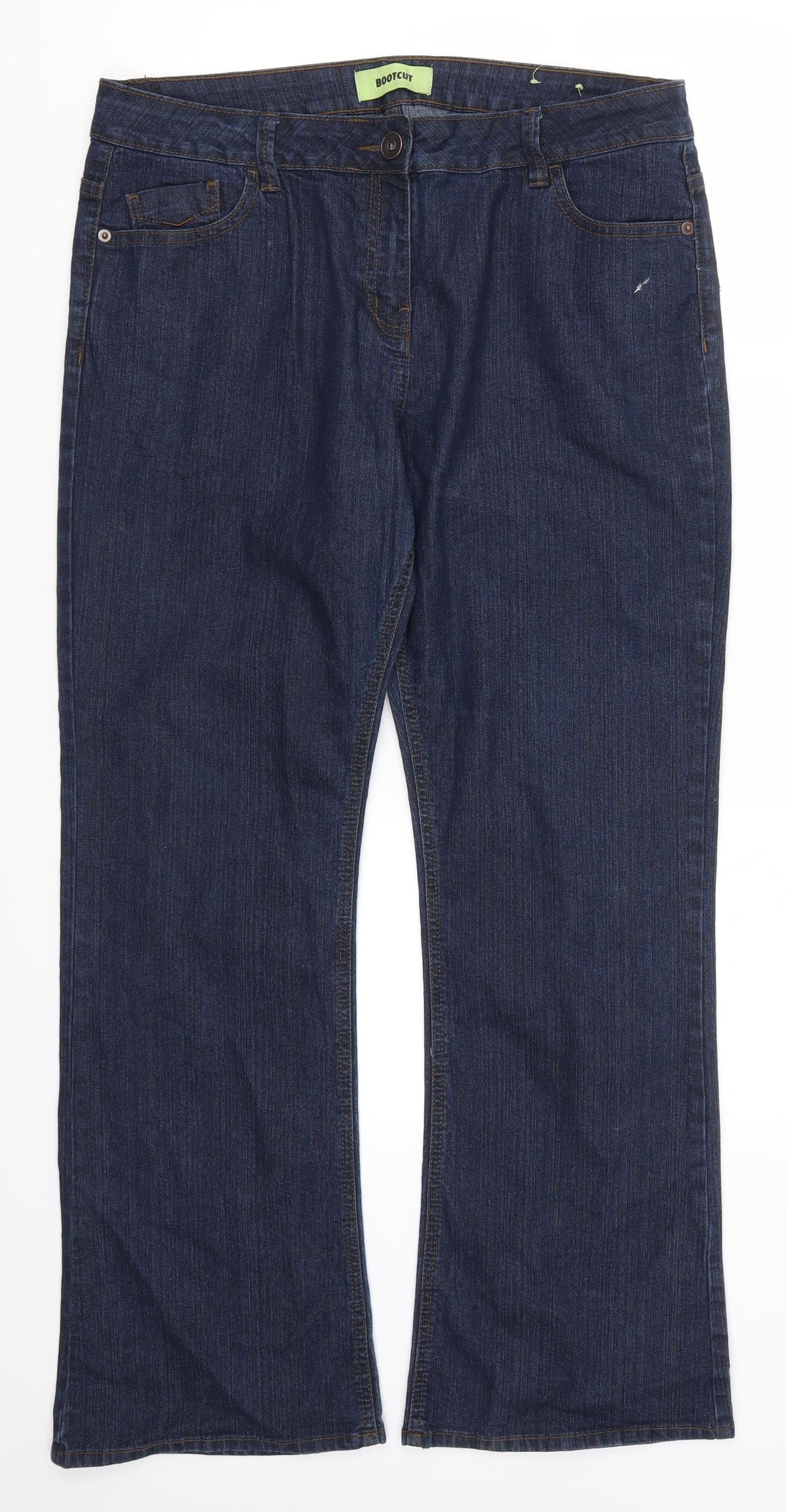 George Womens Blue  Denim Bootcut Jeans Size 16 L29 in