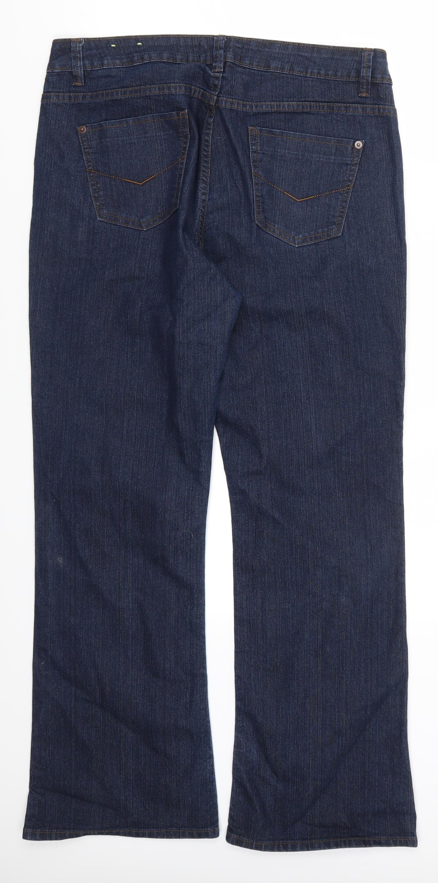 George Womens Blue  Denim Bootcut Jeans Size 16 L29 in