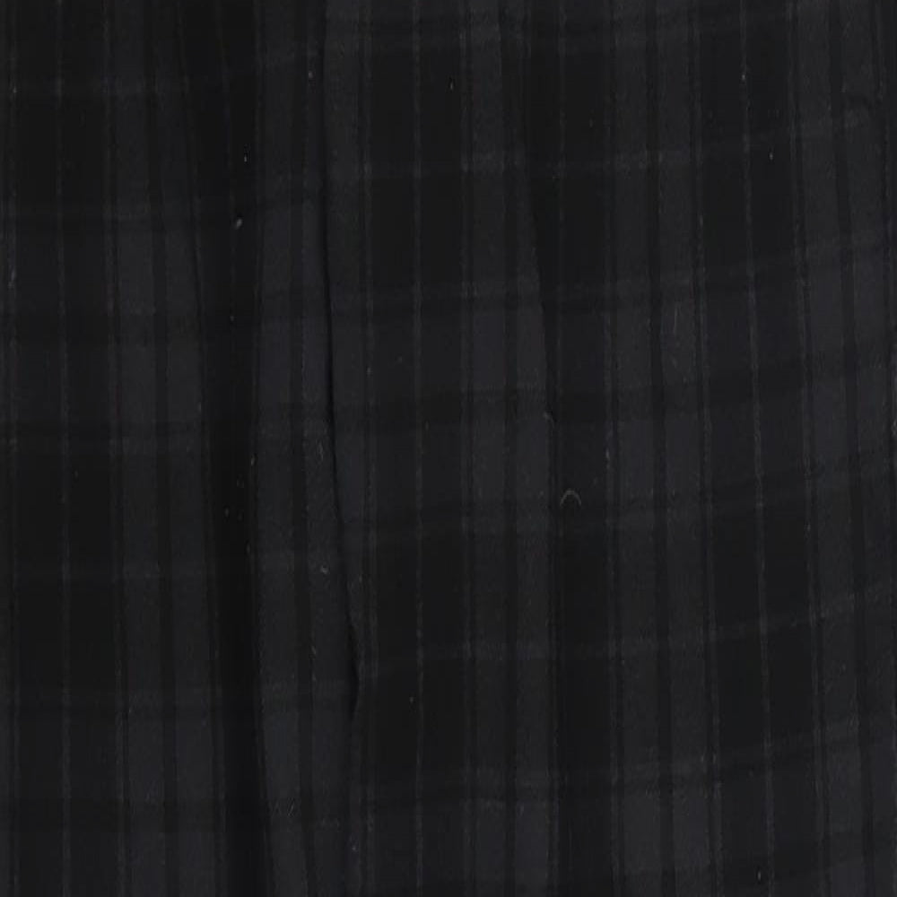 KILLSTAR Womens Grey Check Rayon Trousers  Size 26 in L30 in