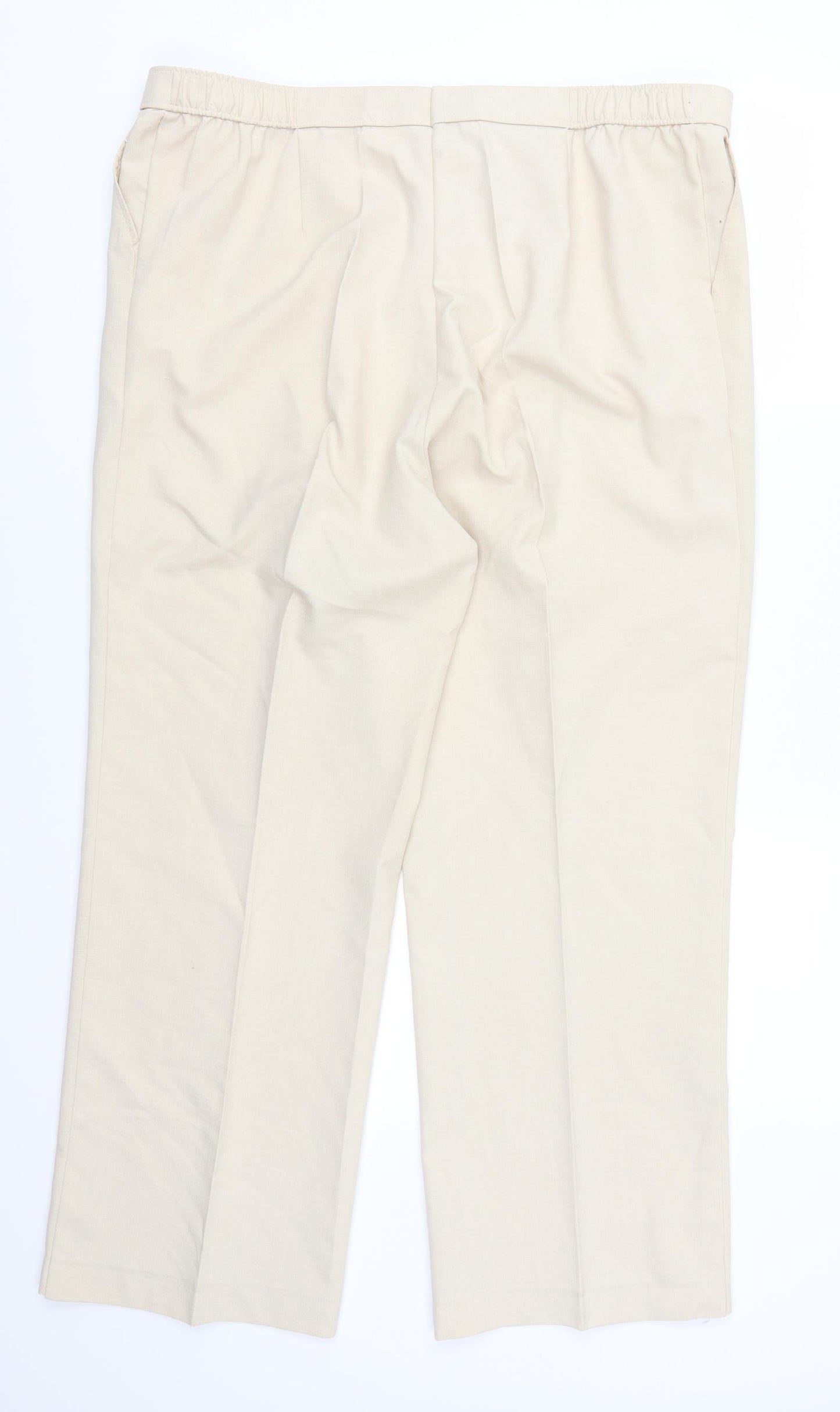 Marks and Spencer Womens Beige   Trousers  Size 37 in L26.5 in