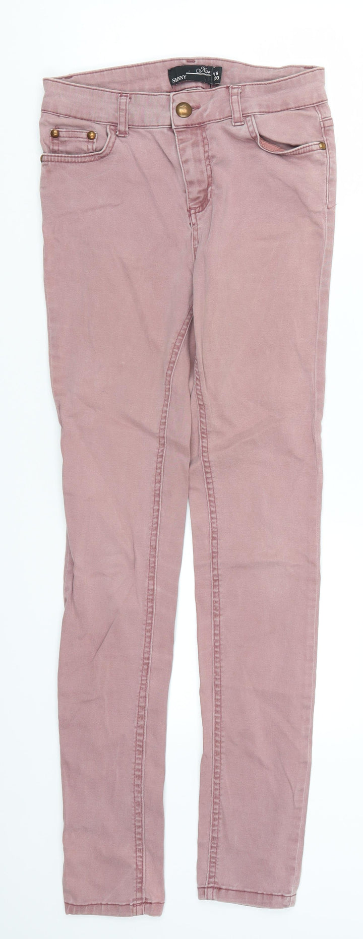 Miso Womens Pink Denim Skinny Jeans Size 8 L28 in