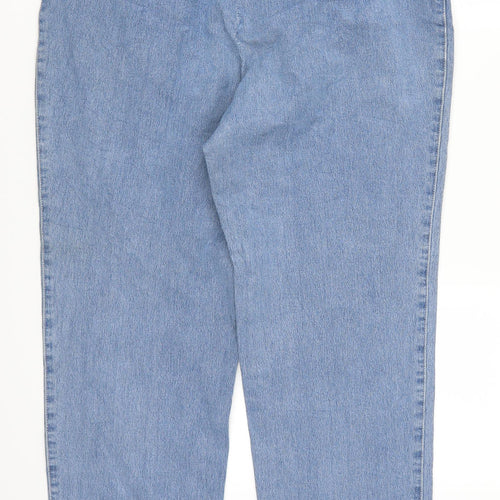 Gaby Mersmann Womens Blue  Denim Straight Jeans Size 14 L28 in