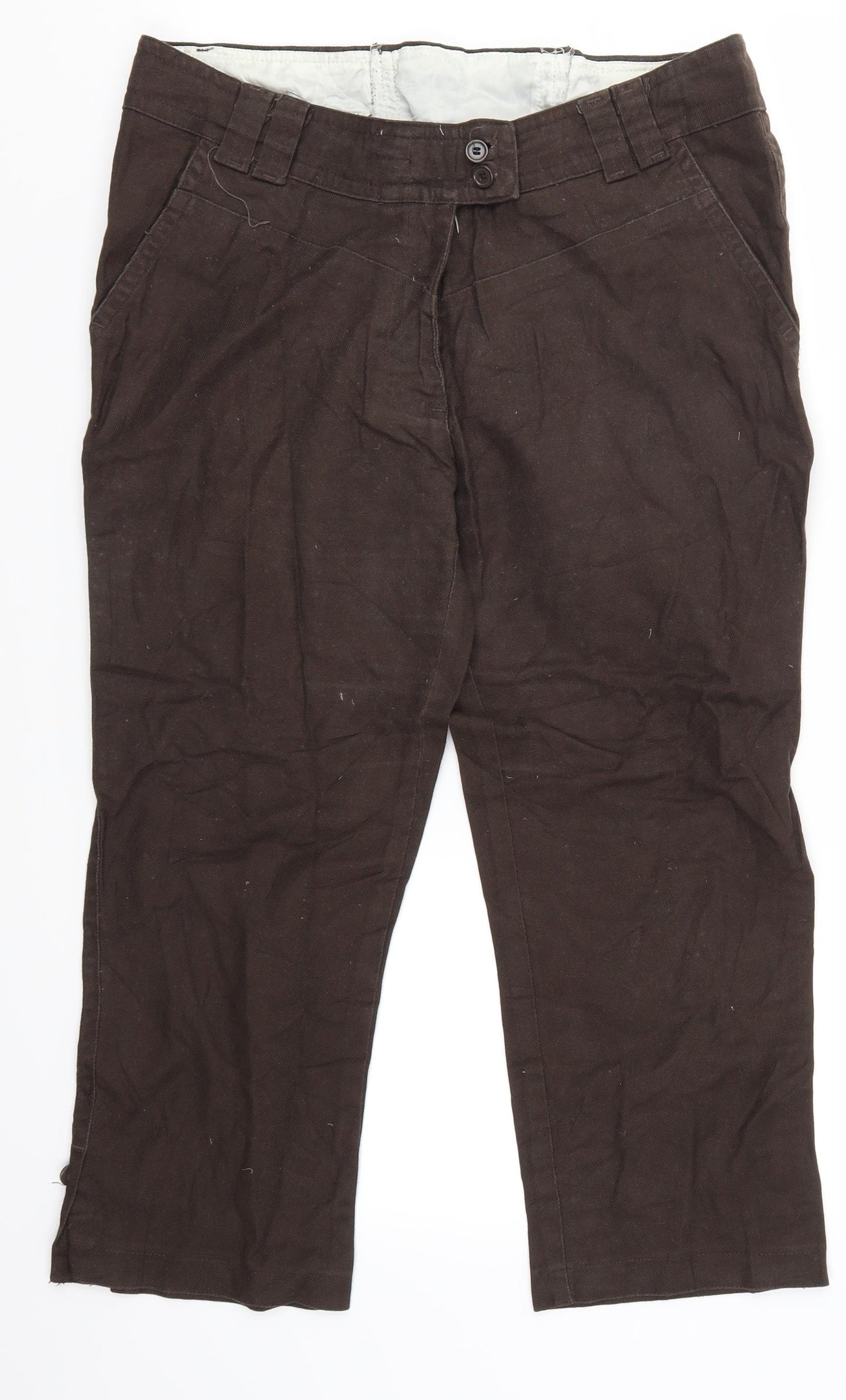 Benotti Womens Brown   Cropped Trousers Size 16 L21 in