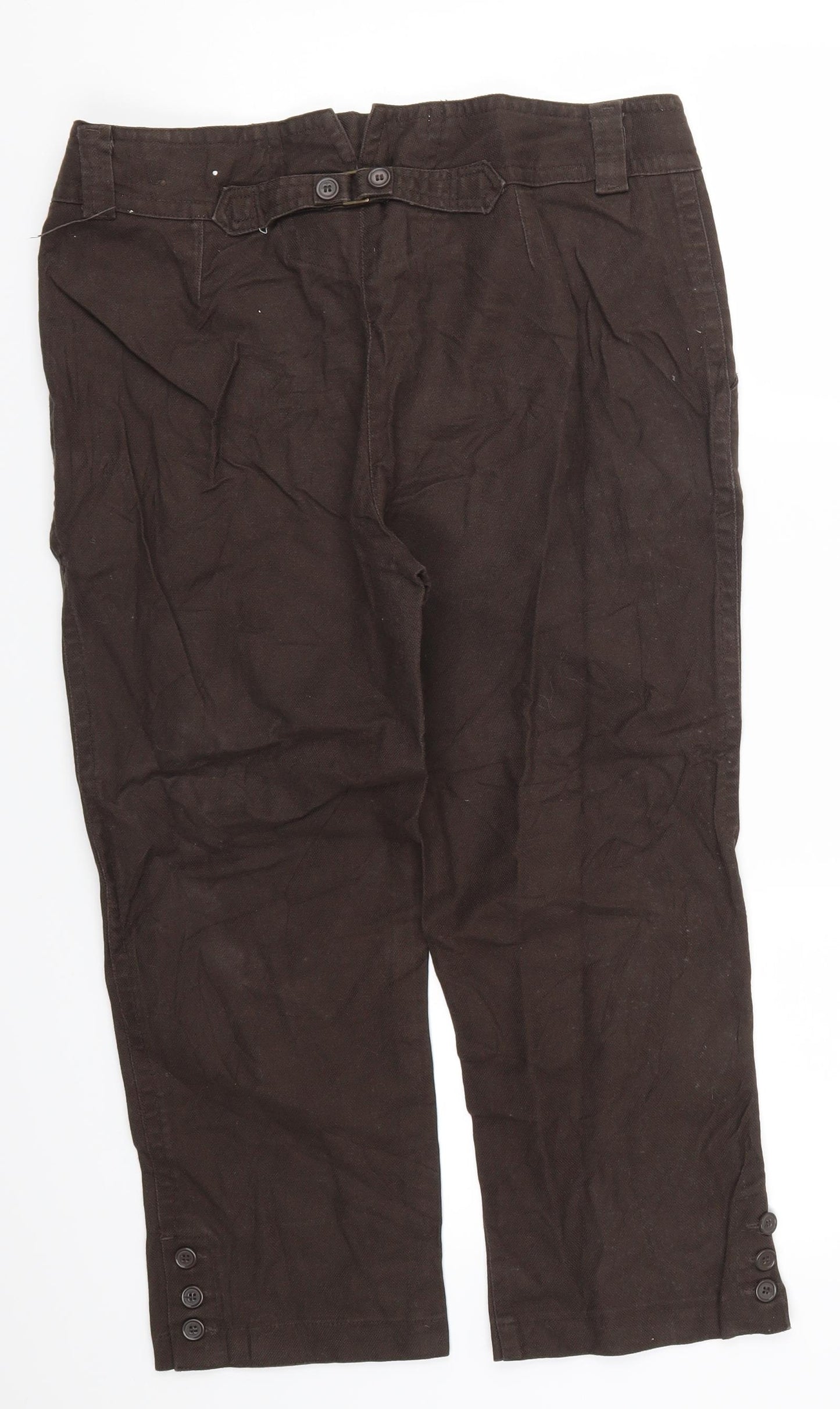 Benotti Womens Brown   Cropped Trousers Size 16 L21 in