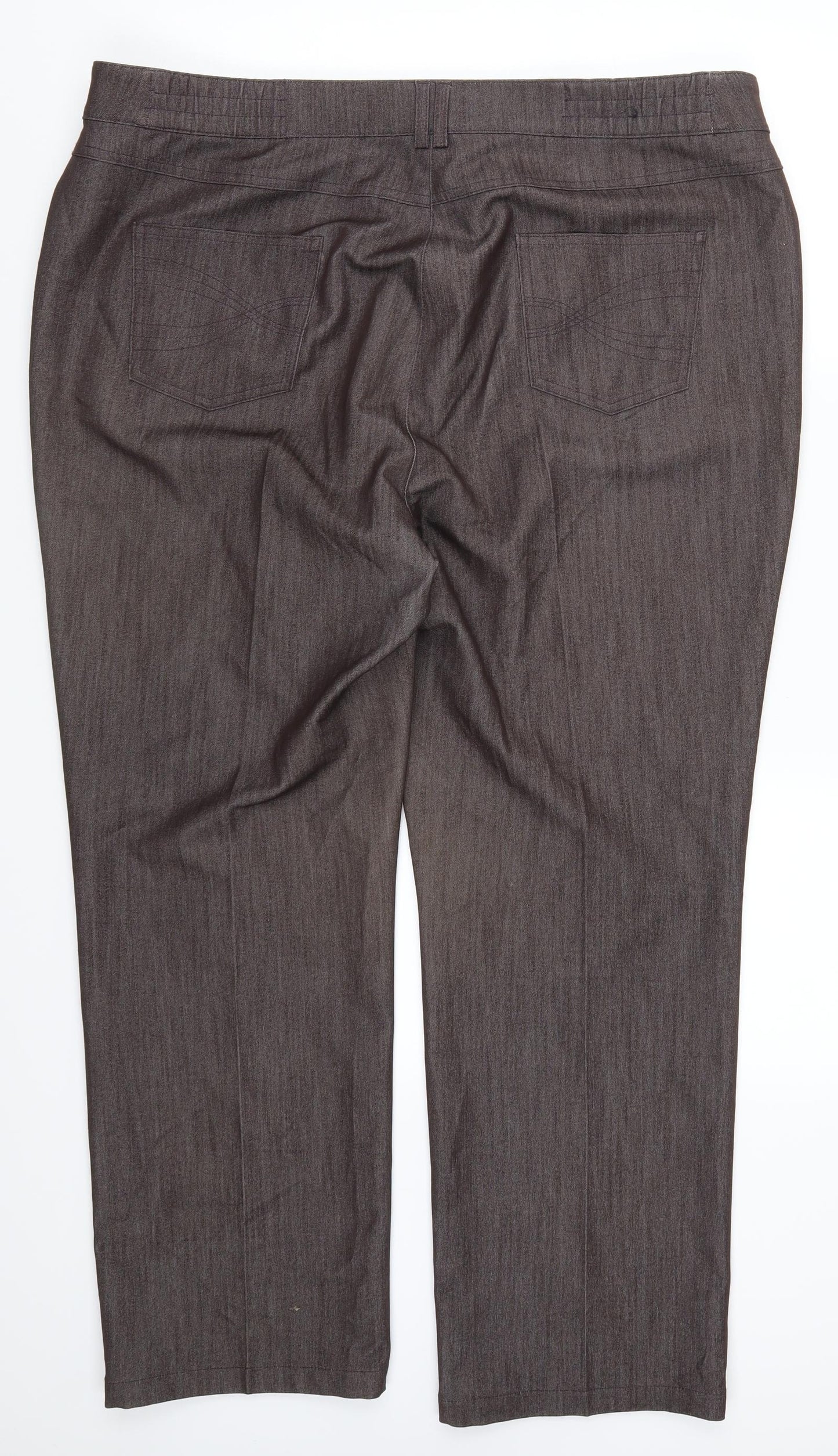 Marks and Spencer Womens Brown   Trousers  Size 18 L28 in