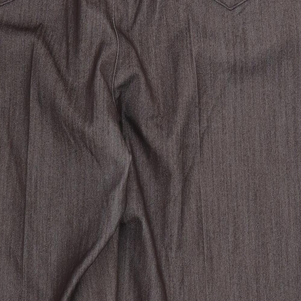 Marks and Spencer Womens Brown   Trousers  Size 18 L28 in