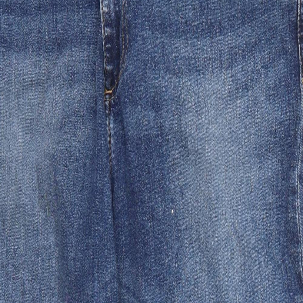 Marks and Spencer Womens Blue  Denim Cropped Jeans Size 12 L22 in