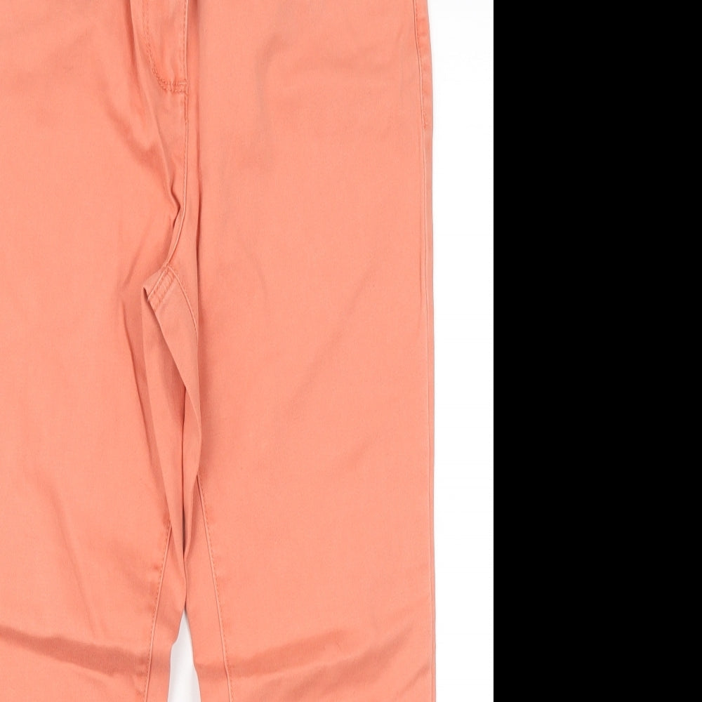 Papaya Womens Orange  Denim Cropped Jeans Size 10 L23 in