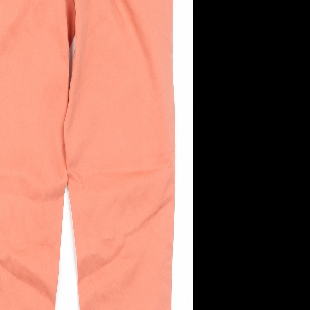 Papaya Womens Orange  Denim Cropped Jeans Size 10 L23 in