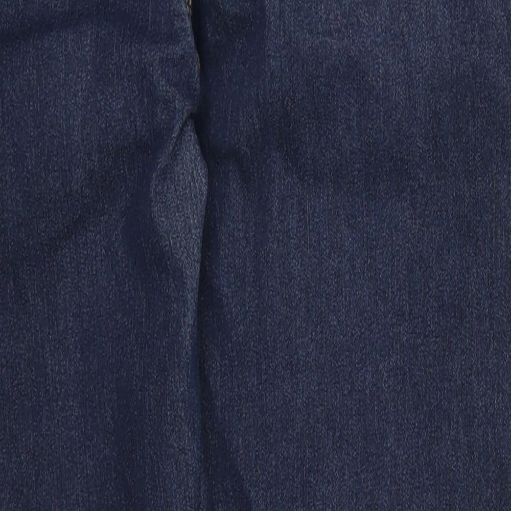 Wallis Womens Blue  Denim Straight Jeans Size 16 L27 in
