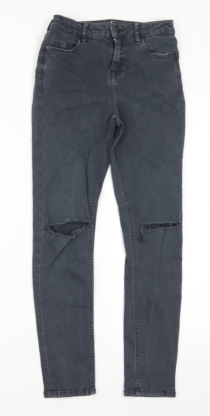 Topshop Womens Blue Denim Skinny Jeans Size 26 in L26 in
