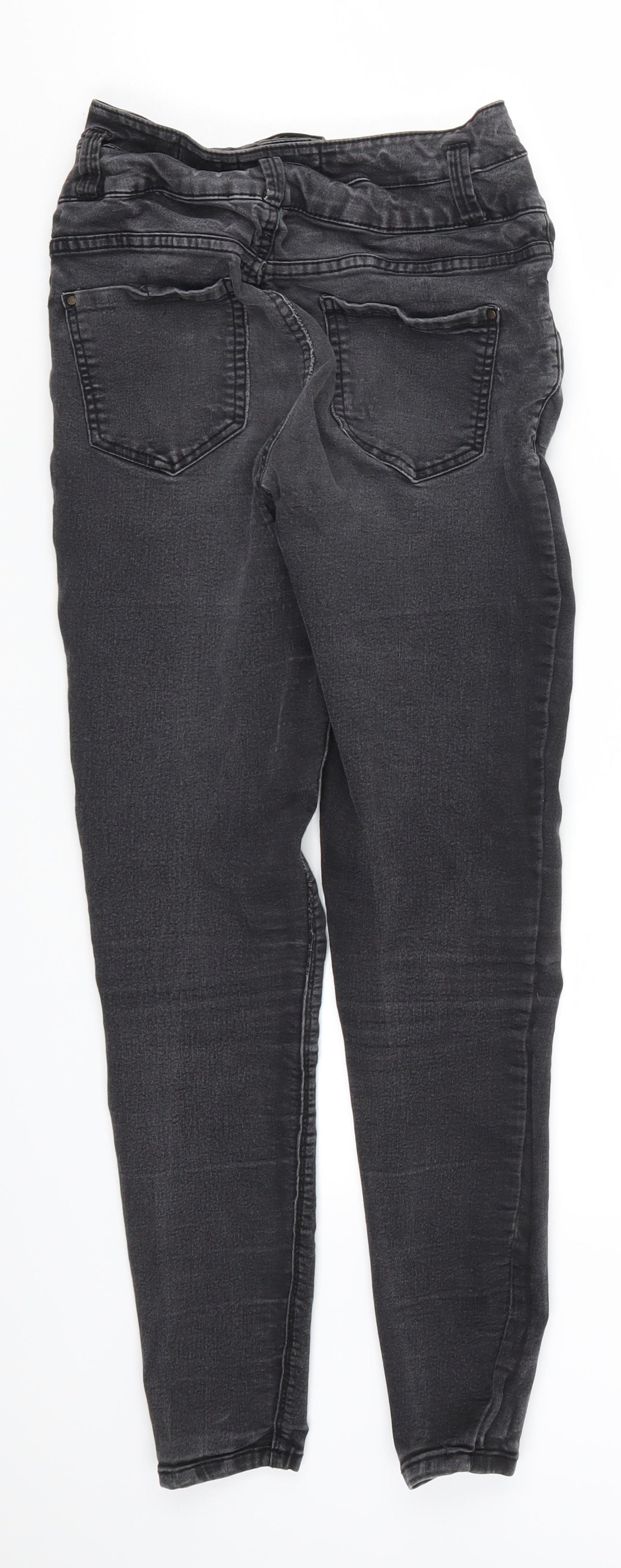 New Look Womens Grey  Denim Skinny Jeans Size 8 L26 in