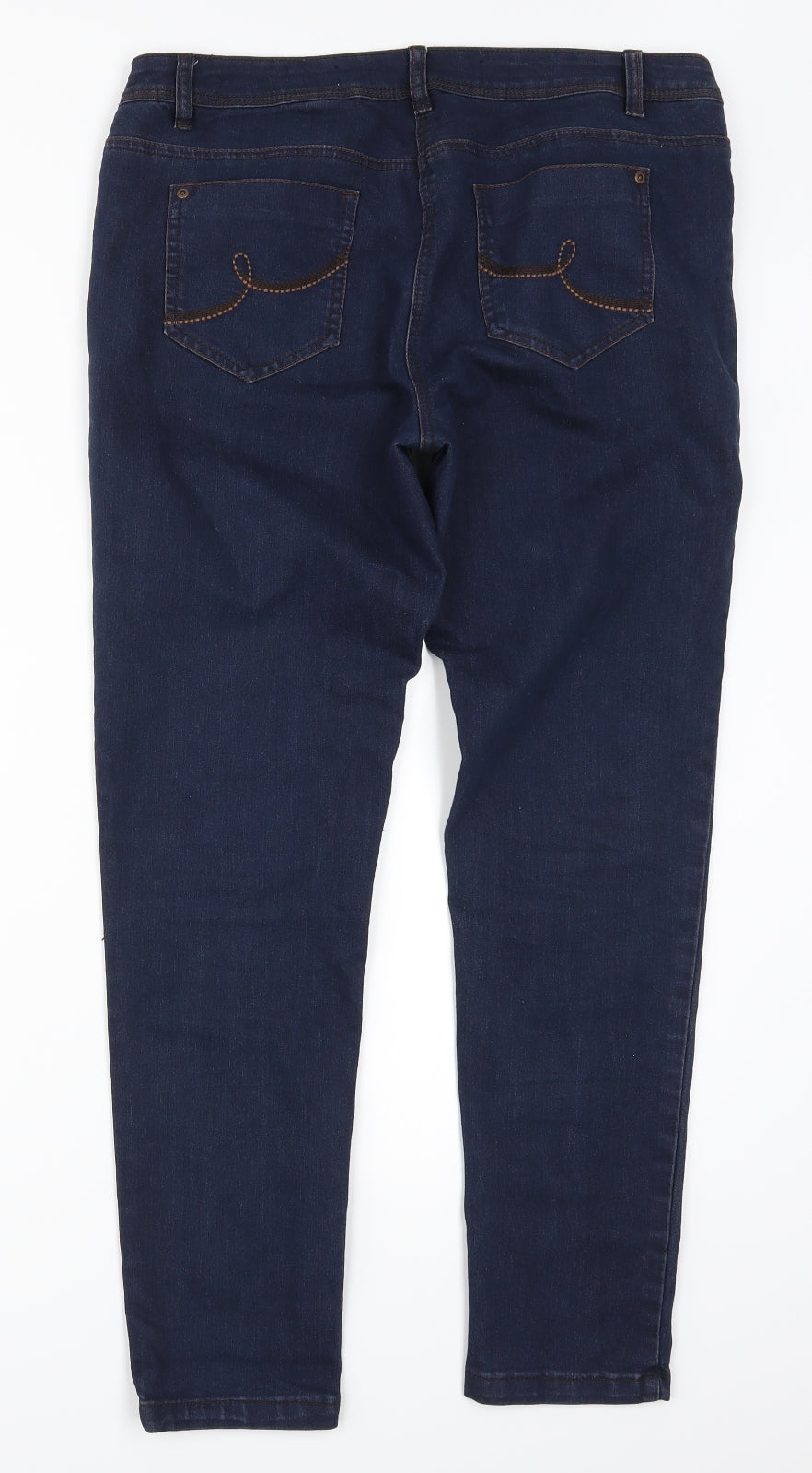 NEXT Womens Blue  Denim Skinny Jeans Size 16 L28 in