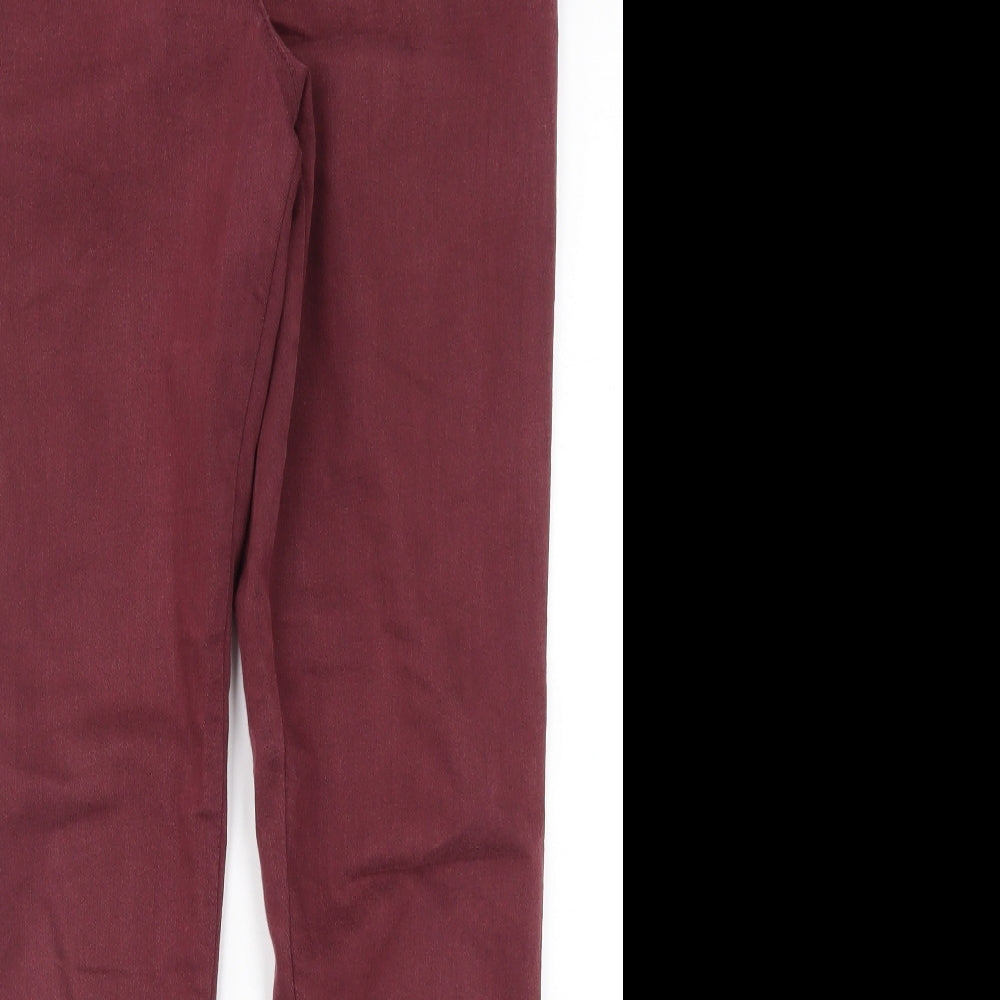Marks and Spencer Womens Red  Denim Jegging Jeans Size 14 L30 in