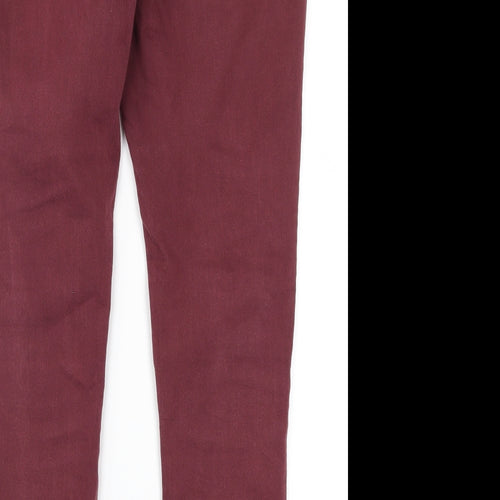 Marks and Spencer Womens Red  Denim Jegging Jeans Size 14 L30 in
