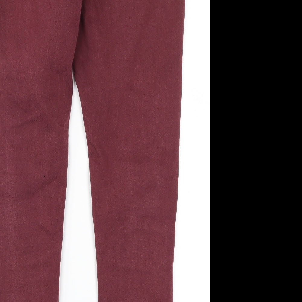 Marks and Spencer Womens Red  Denim Jegging Jeans Size 14 L30 in