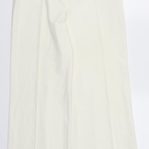Marks and Spencer Womens White   Trousers  Size 12 L29 in - Cream