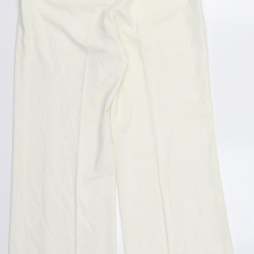 Marks and Spencer Womens White   Trousers  Size 12 L29 in - Cream