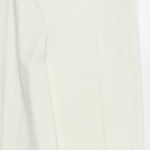 Marks and Spencer Womens White   Trousers  Size 12 L29 in - Cream