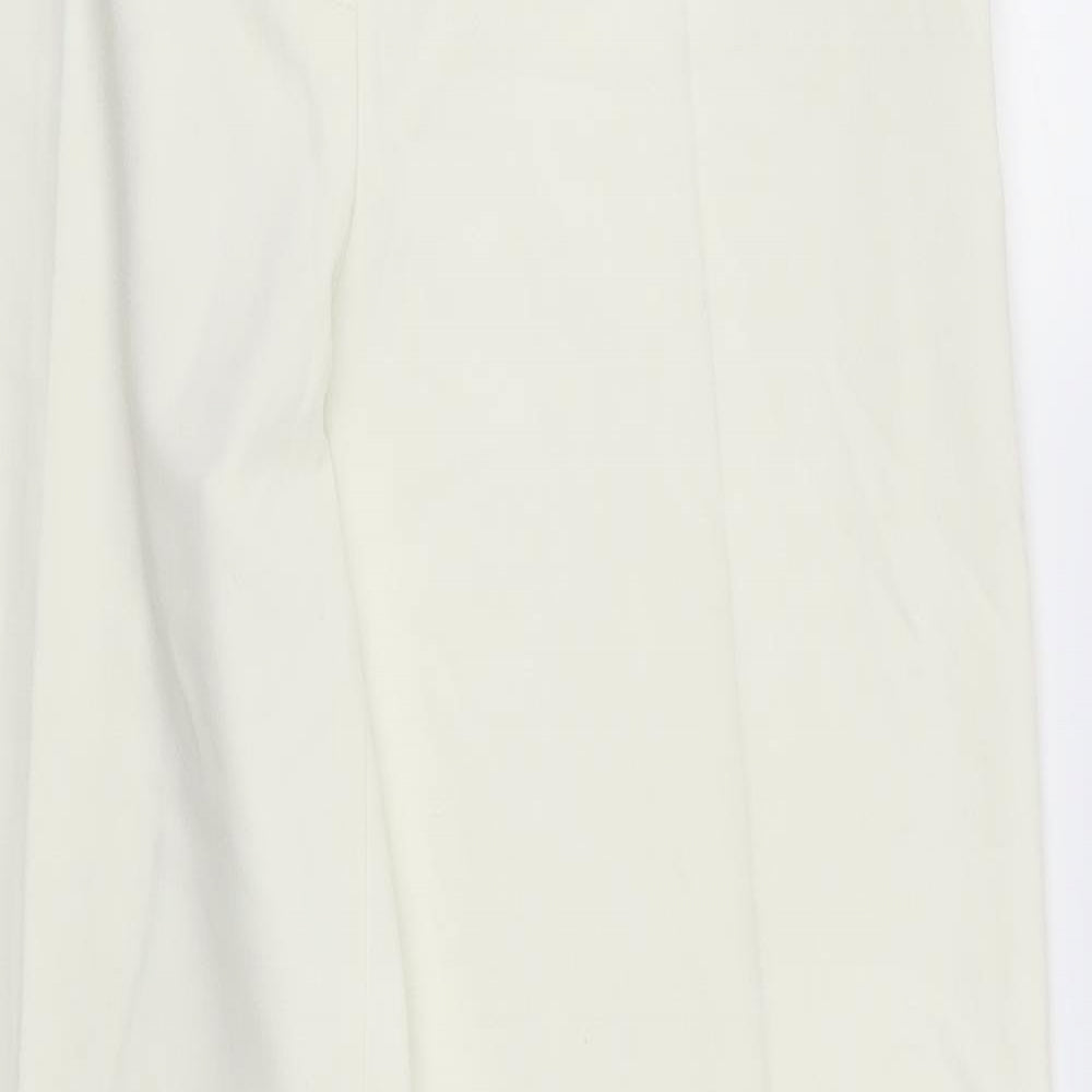 Marks and Spencer Womens White   Trousers  Size 12 L29 in - Cream