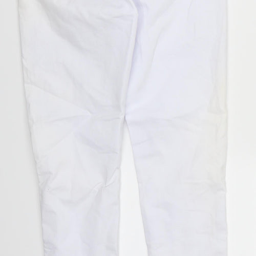 DS Fashion Womens White  Denim Skinny Jeans Size 8 L30 in