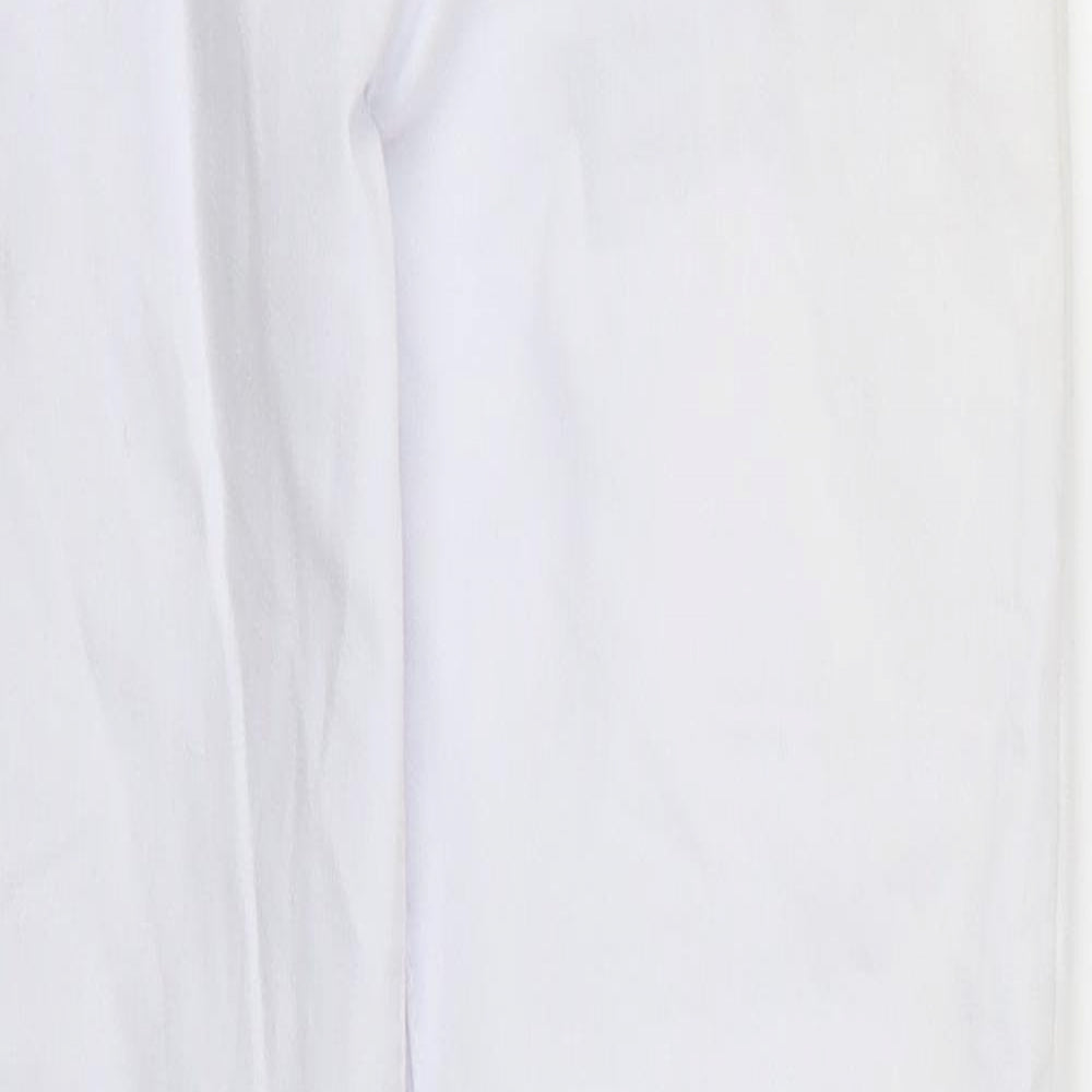 DS Fashion Womens White  Denim Skinny Jeans Size 8 L30 in