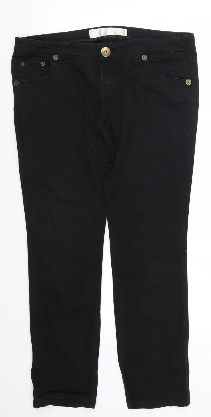 Miss Selfridge Womens Black  Denim Skinny Jeans Size 36 in L30 in