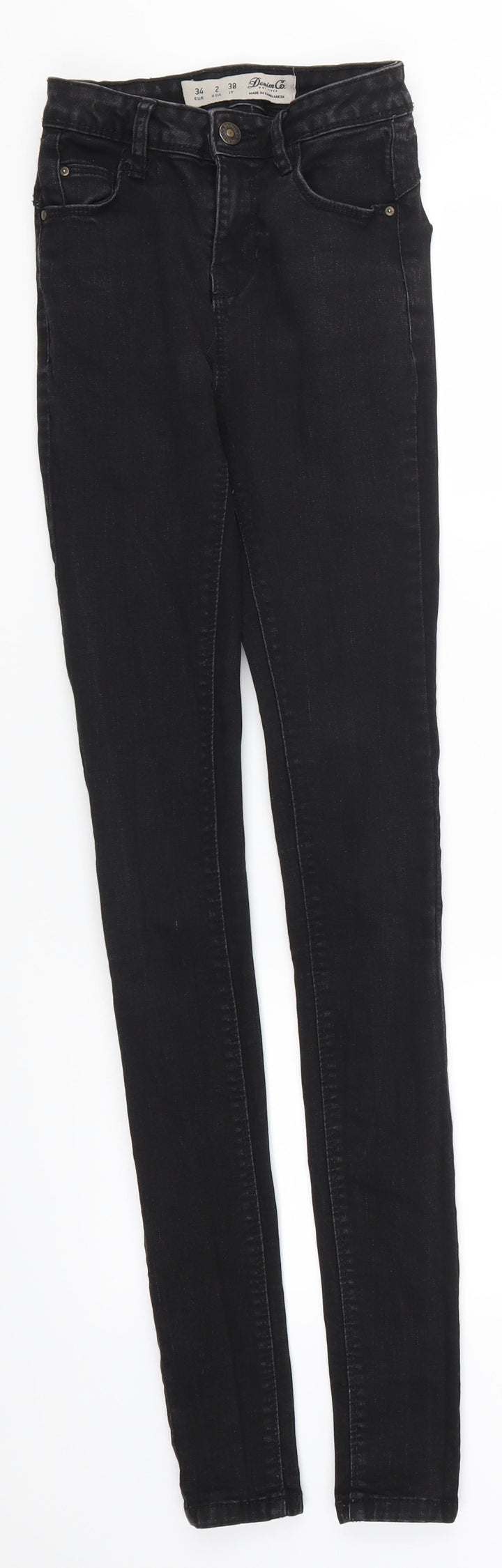 Denim Co Womens Black Denim Skinny Jeans Size 6 L31 in